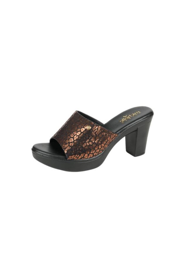 092-2898 Michelle Morgan Ladies Block Heel Sandals 314RC866 Brown