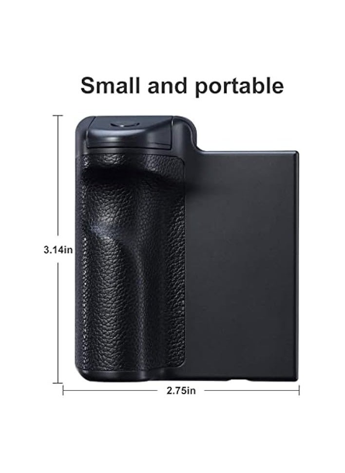 Phone Mount, Phone Mount with Remote Cell Phone Tripod Adapter Grip Holder with Detachable Wireless Shutter for iPhone Video Photo Shooting Suitable for travel Outdoor Shooting (Black)