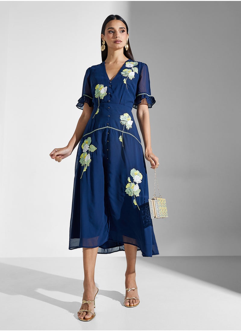 Floral Chiffon Dress