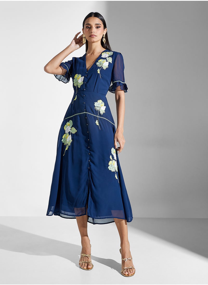 Floral Chiffon Dress