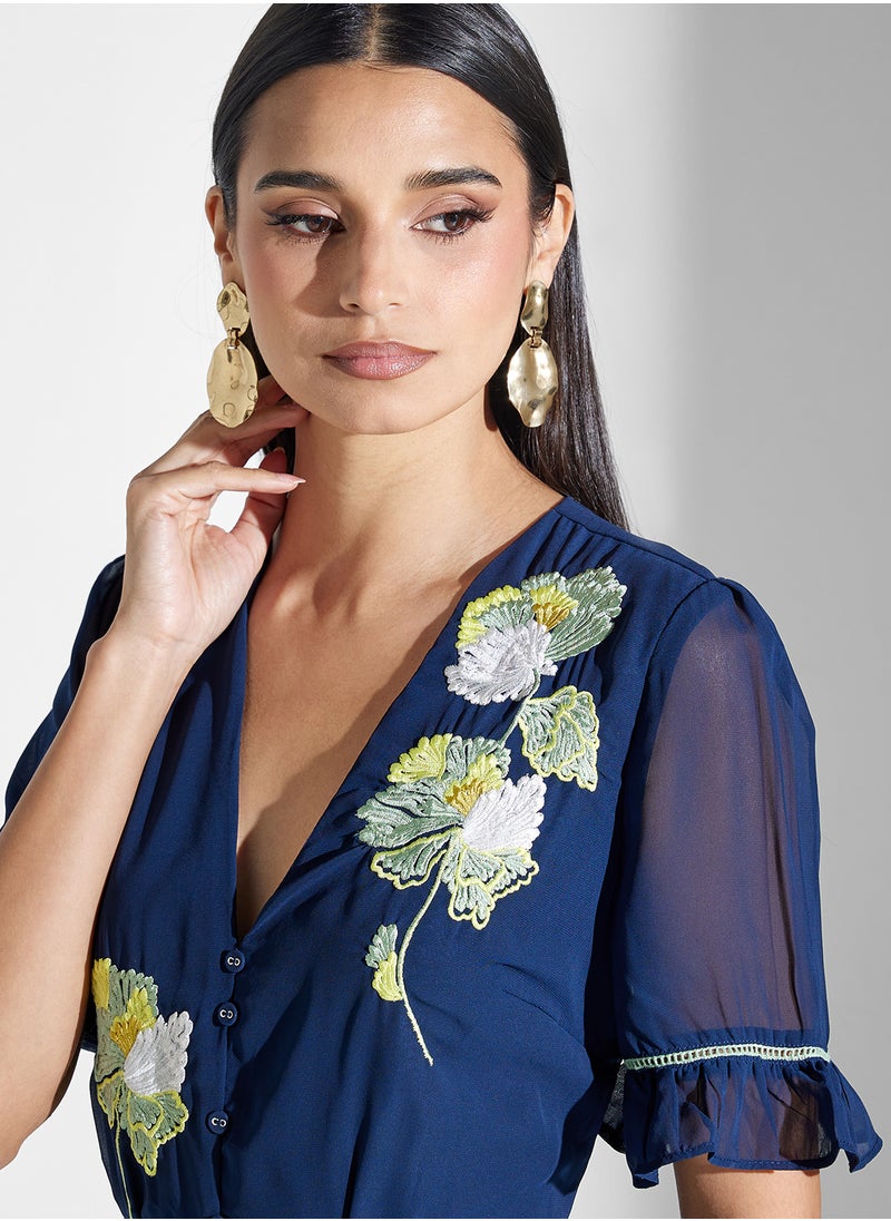 Floral Chiffon Dress