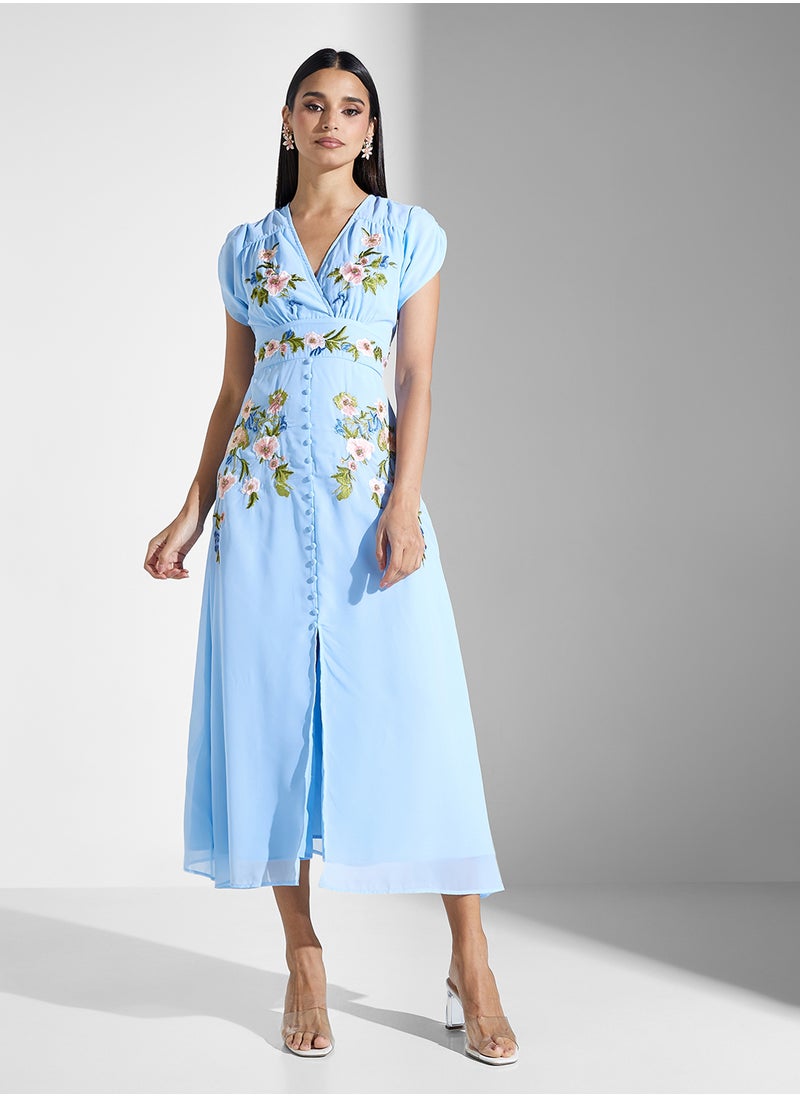Floral Embroidered Dress