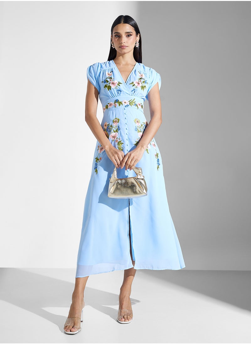 Floral Embroidered Dress