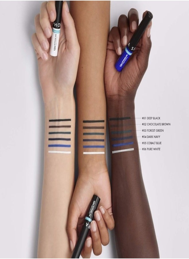 SEPHORA COLLECTION Intense Felt-Tip 12-Hour Longwear Waterproof Liquid Eyeliner – Precision, Smudge-Proof, Quick-Dry Formula –09 Pastel Blue, 2.8g