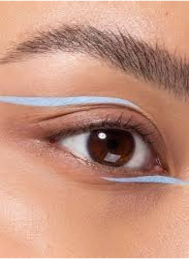 SEPHORA COLLECTION Intense Felt-Tip 12-Hour Longwear Waterproof Liquid Eyeliner – Precision, Smudge-Proof, Quick-Dry Formula –09 Pastel Blue, 2.8g