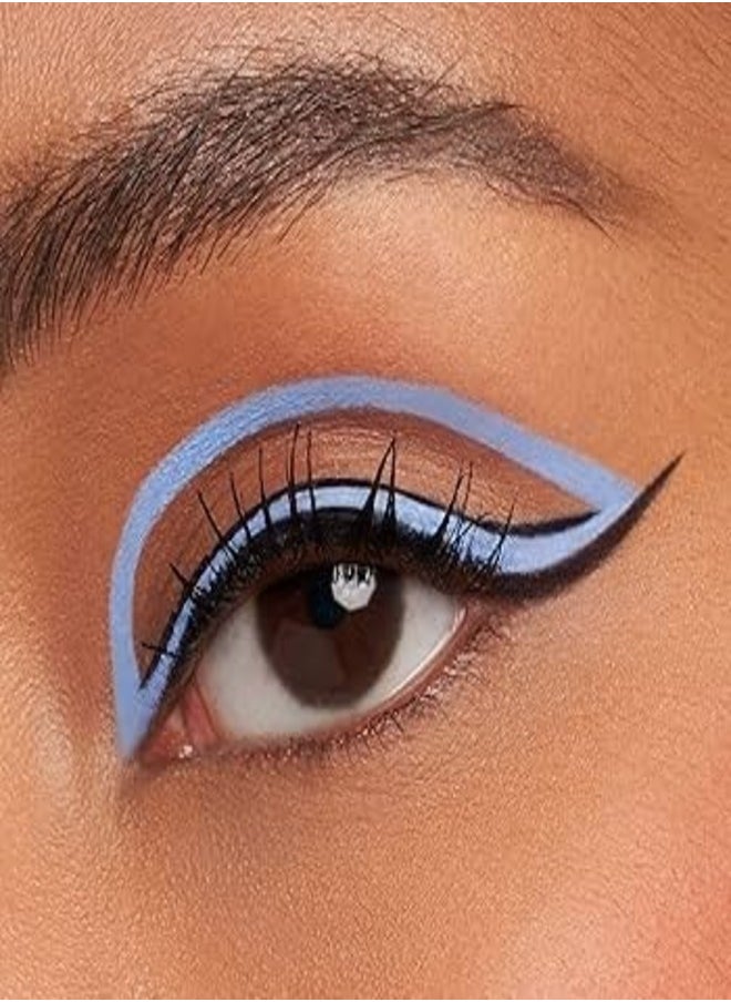 SEPHORA COLLECTION Intense Felt-Tip 12-Hour Longwear Waterproof Liquid Eyeliner – Precision, Smudge-Proof, Quick-Dry Formula –09 Pastel Blue, 2.8g