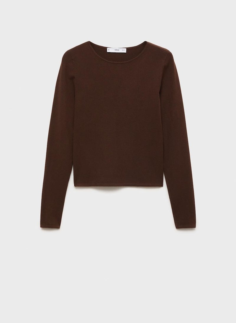 Rira Fine-Knit Fitted Sweater