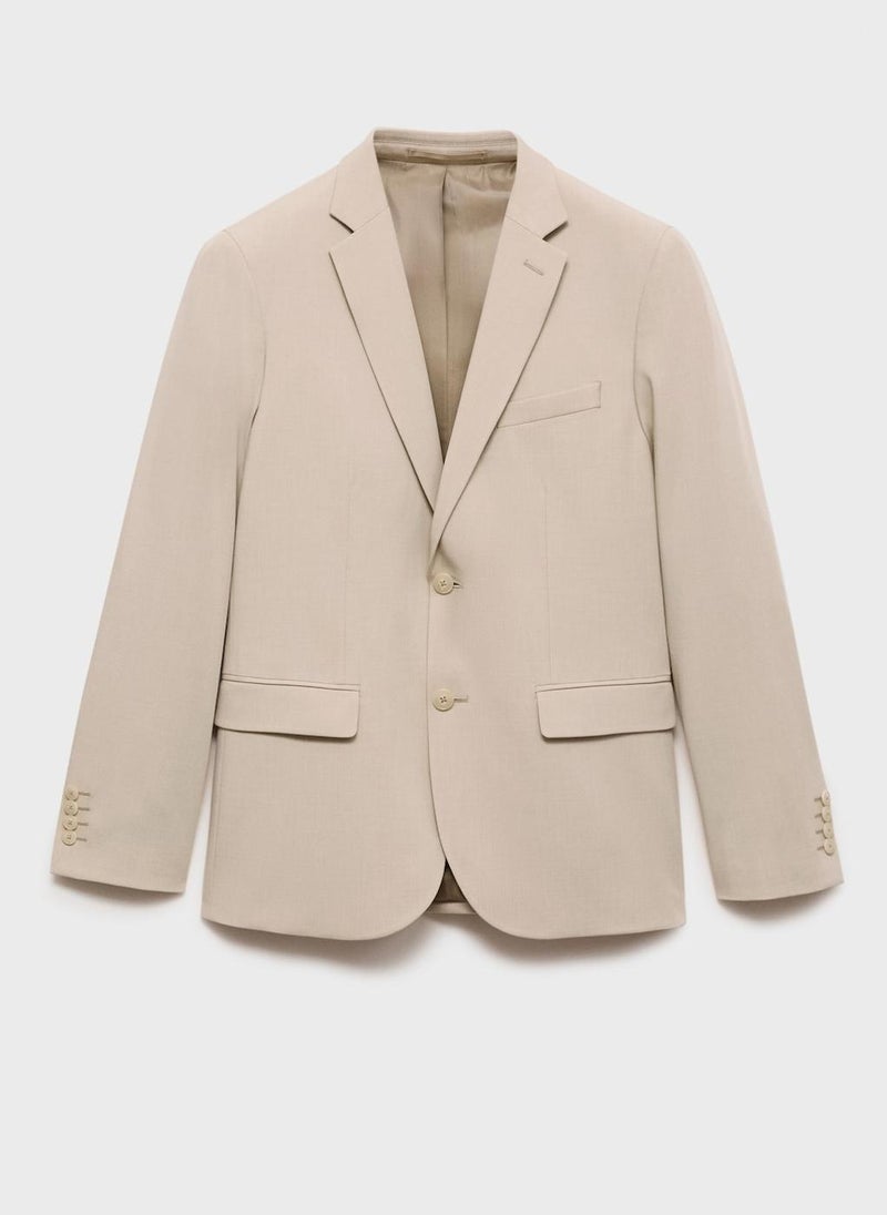 Stretch Fabric Super Slim-Fit Suit Jacket