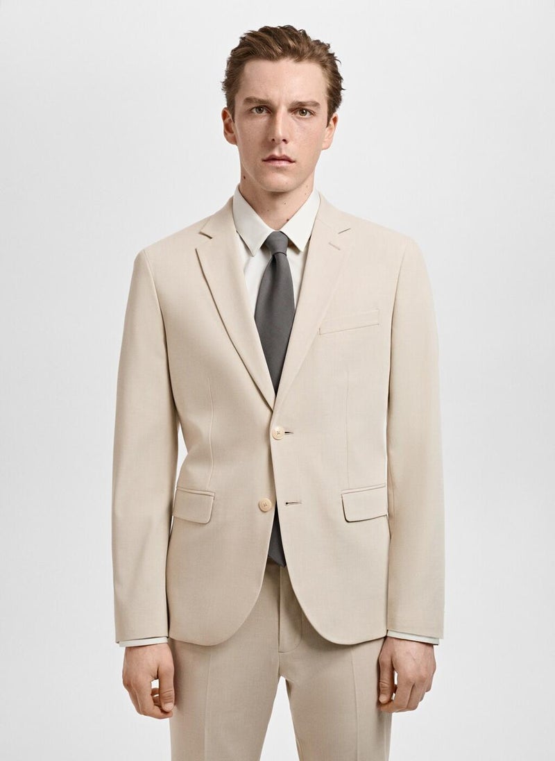 Stretch Fabric Super Slim-Fit Suit Jacket