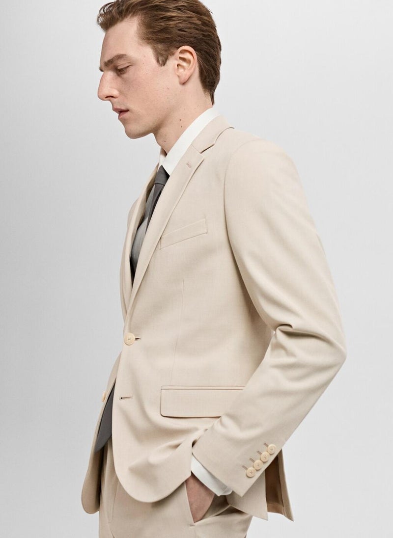 Stretch Fabric Super Slim-Fit Suit Jacket