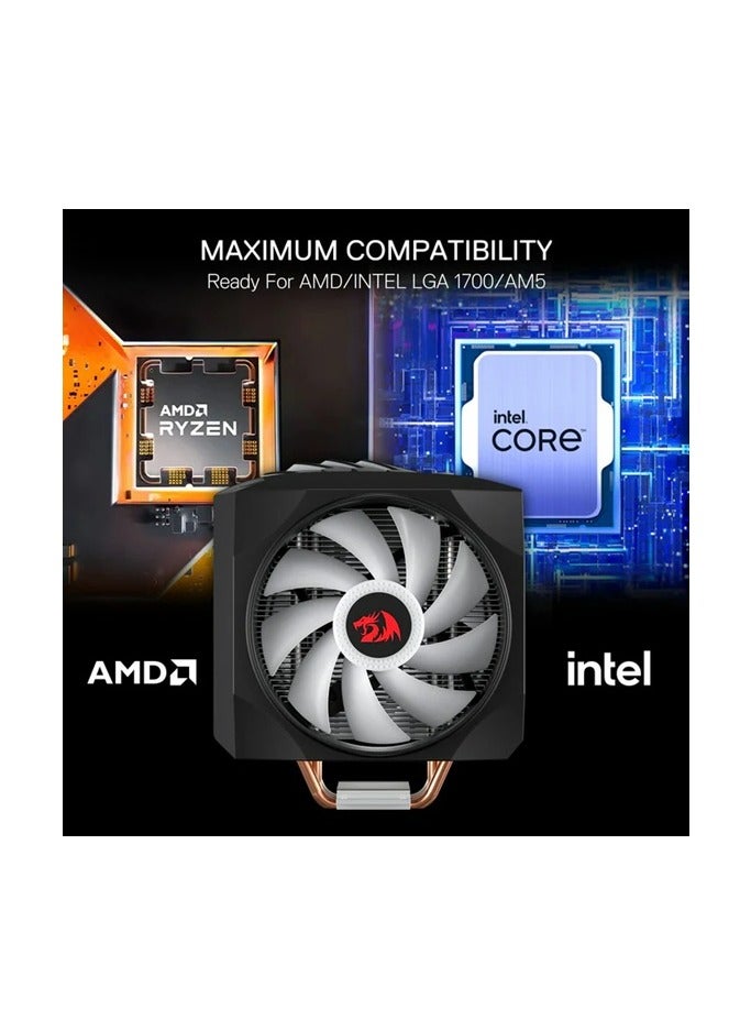 Balder Cc-2199 Argb Single Tower Cpu Air Cooler