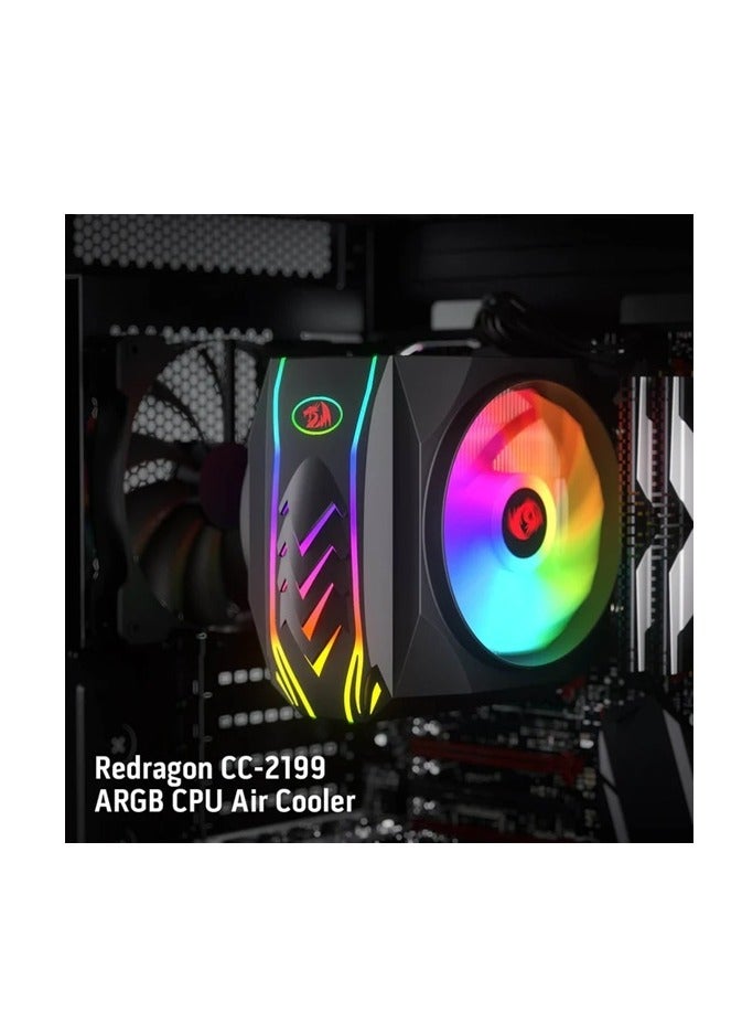 Balder Cc-2199 Argb Single Tower Cpu Air Cooler