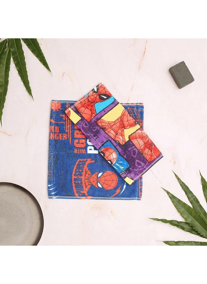 Spaces 100% Cotton Face Towel Life Like Prints High Absorbency Colour Smart 380 GSM Multi