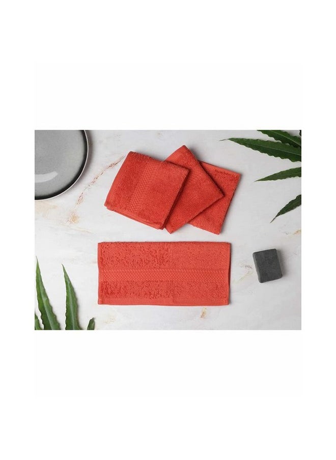Spaces 100% Cotton Colorfas 450 GSM Face Towel (Red,FRSZ)