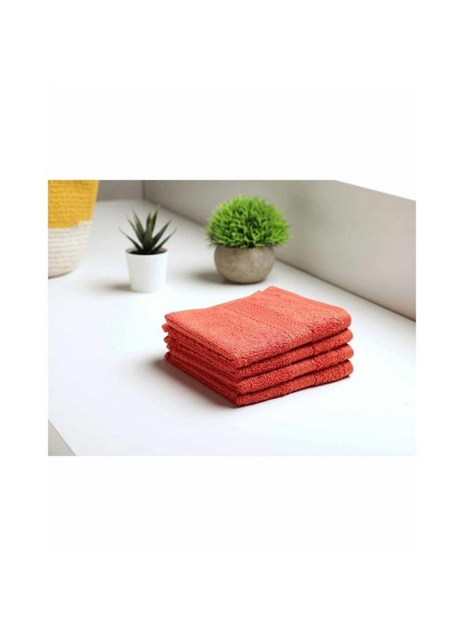 Spaces 100% Cotton Colorfas 450 GSM Face Towel (Red,FRSZ)