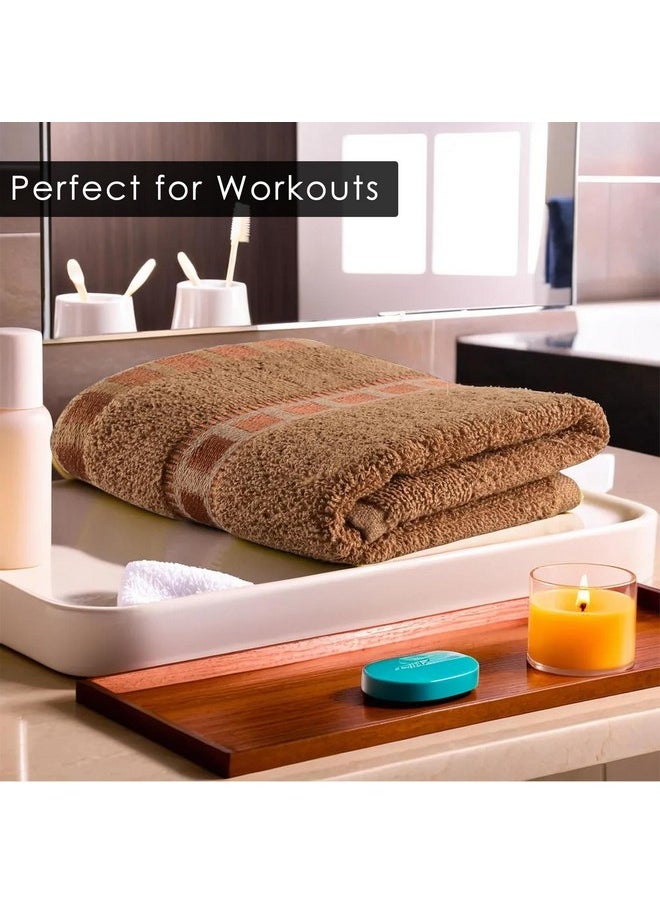 Kuber Industries Pack of 5 Cotton Hand/Face Towels For Men & Women | Easily Washable | Workout Gym Napkins For Men | Pocket Towel - Golden