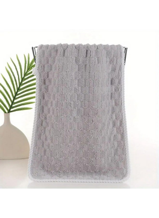 LINEAR Microfiber Hand Towels/Face Towel/Small Size Towel/Towel for Men, Women & Babies/Ultra Soft, Absorbent & Quick Dry Towels for Gym, Travel 300 GSM (Grey)