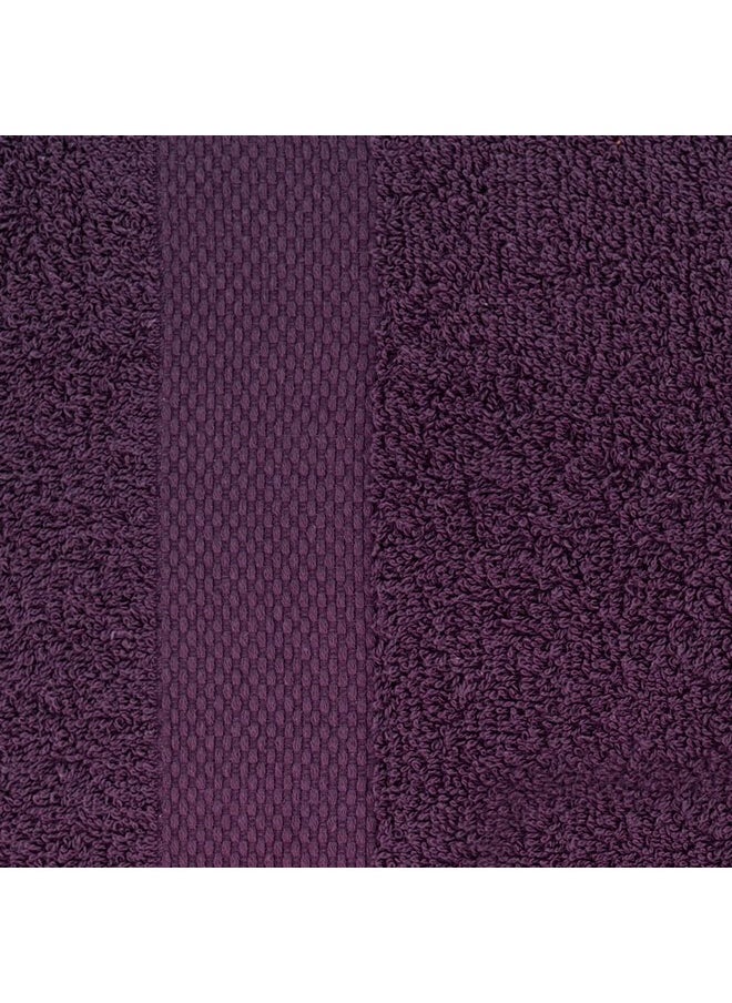 Casa Copenhagen - Egyptian Cotton Feather lite 6 Pcs Face Towel (30 X 30cm) Colour : Dark Purple