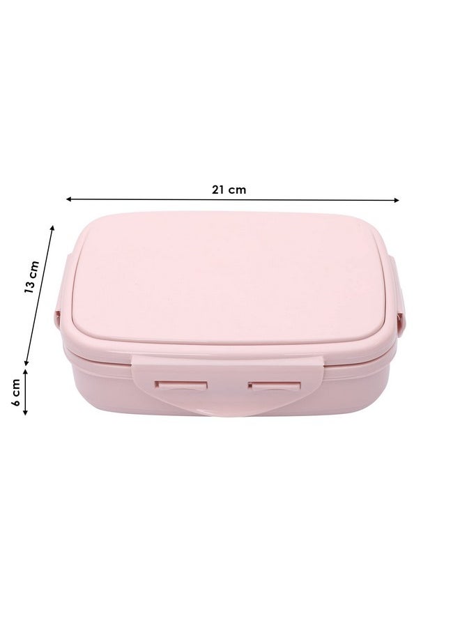 JAYPEE Stainless Steel Insulated Lunch Box Wavesteel Jr. Pink, 500 ml, Airtight Tiffin Box for School Kids |Spillproof with Silicon Seal |Food Grade | BPA Free
