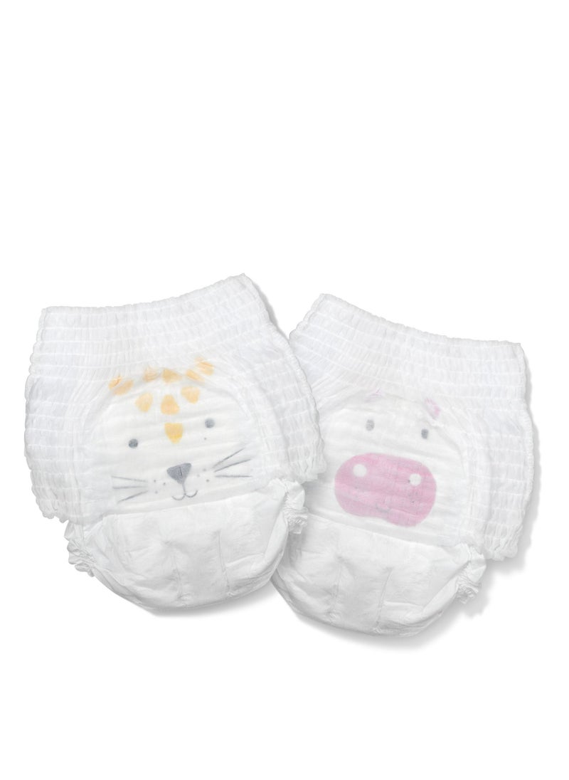 Kit & Kin Eco Friendly Baby Diaper | Diaper Pants Size 4-132 Pcs | Hypoallergenic Flash Dry Disposable Diapers | Superior up to 12 Hour Leak Protection