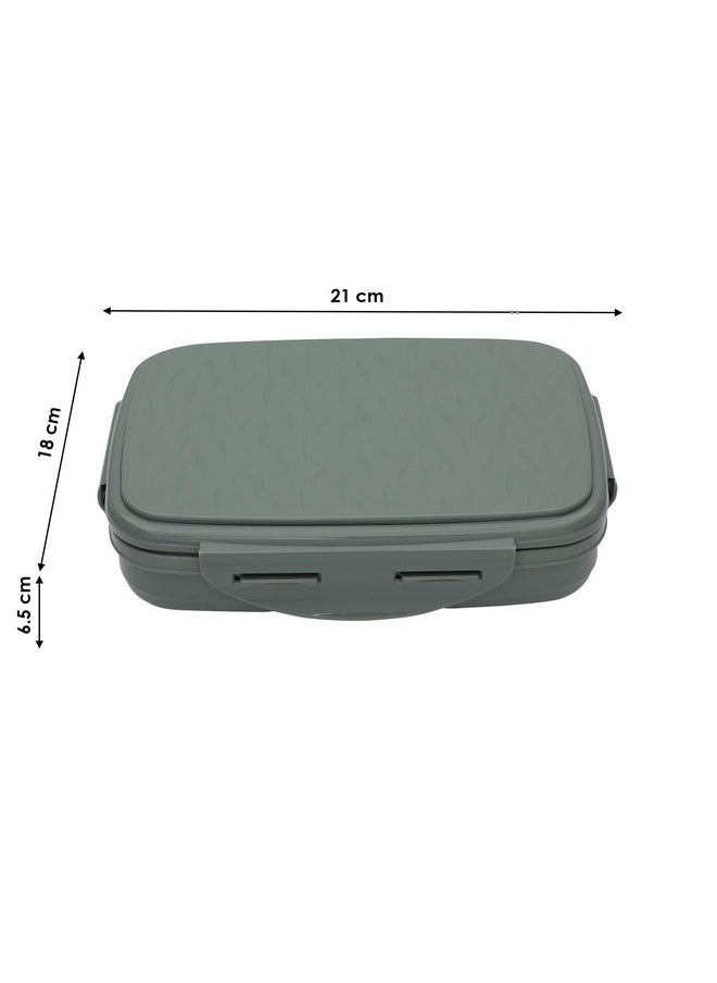 JAYPEE Stainless Steel Insulated Lunch Box Wavesteel Sr. Green, 600 ml, Airtight Tiffin Box for School Kids | Spillproof with Silicon Seal |Food Grade | BPA Free