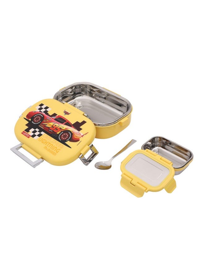 JAYPEE Stainless Steel Insulated Lunch Box Missteel Yellow, 500 ml, Suitable for School, Offices and picnics,