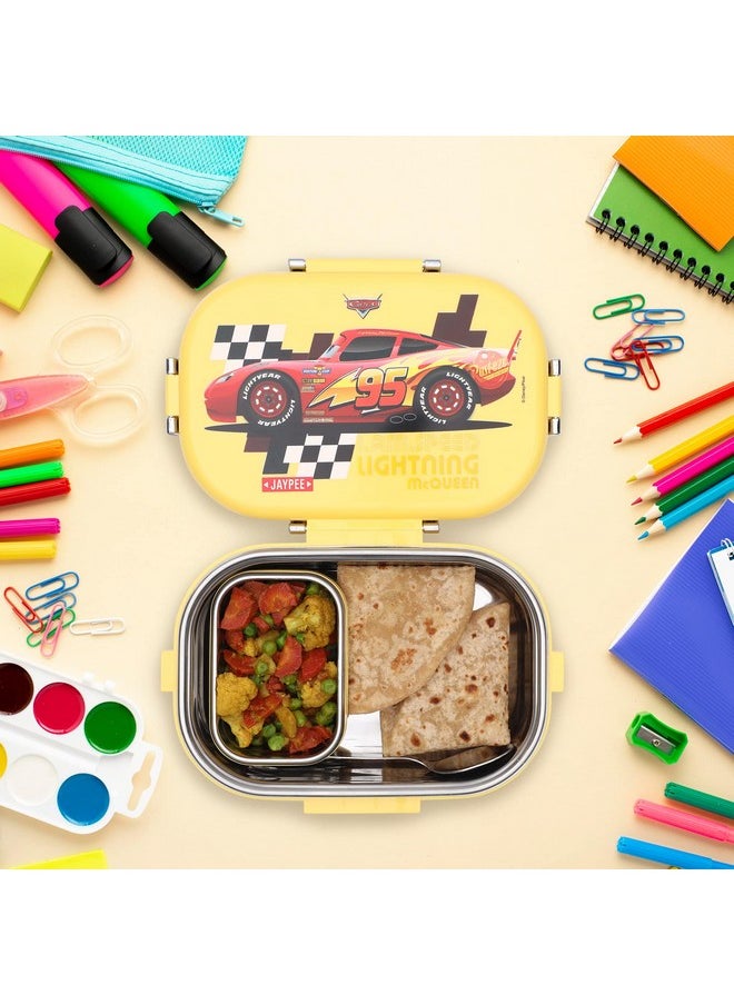 JAYPEE Stainless Steel Insulated Lunch Box Missteel Yellow, 500 ml, Suitable for School, Offices and picnics,