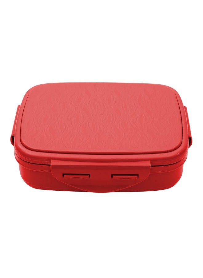 JAYPEE Stainless Steel Insulated Lunch Box Wavesteel Jr. Red, 500 ml, Airtight Tiffin Box for School Kids |Spillproof with Silicon Seal |Food Grade | BPA Free