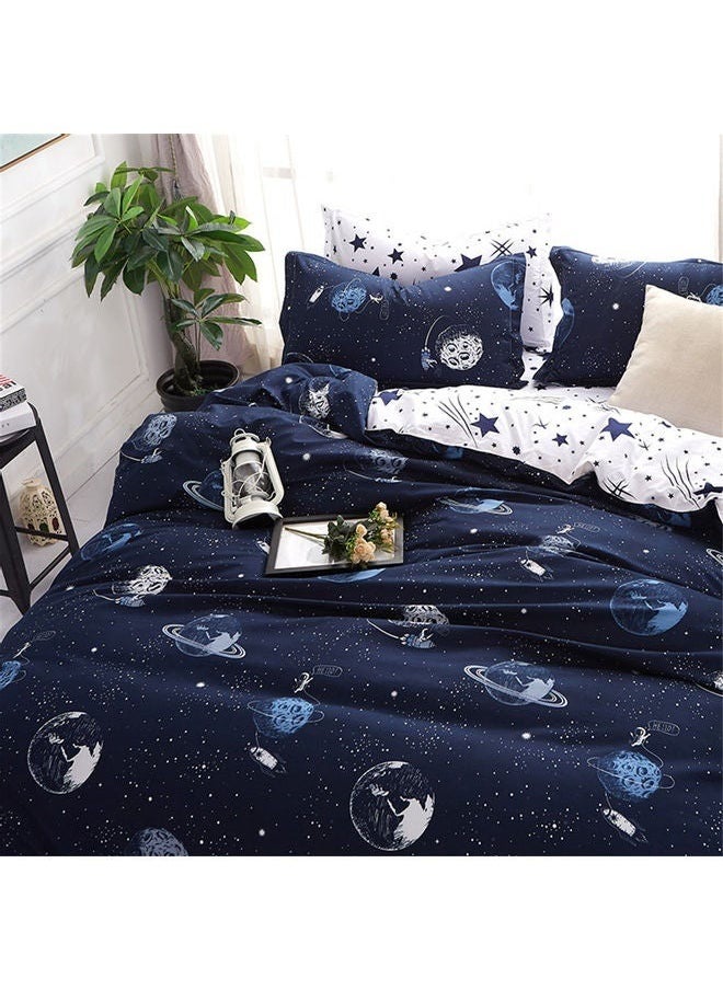 3-Piece Bedding Set Cotton Multicolour (1 Duvet Cover and 2 Pillow Shams, No Comforter Insert) Gift for Teen Kids Boys Girls
