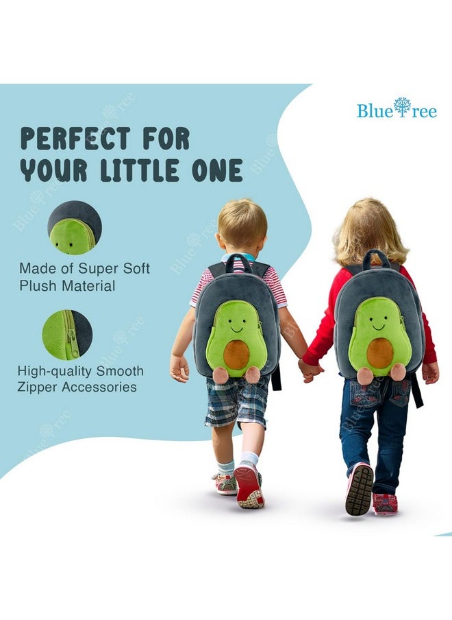 blue tree Cute Kids Backpack Toddler Bag Plush Animal Cartoon Mini Travel Bag for Baby Girl Boy 1-5 Years (small, Avocado Blue, Avocado Blue)