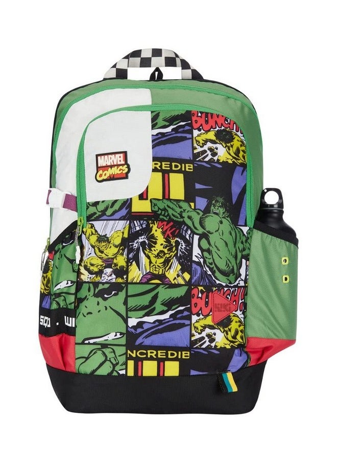 Wildcraft Wiki Squad 3 34L Backpack Marvel Hulk Green (13004)