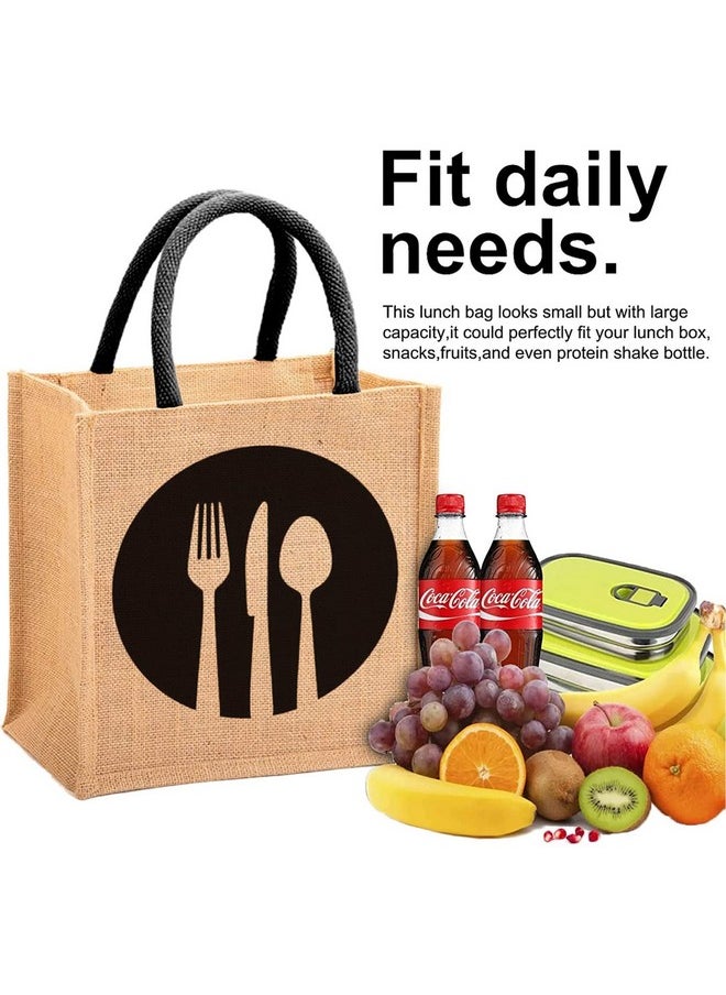 Kuber Industries Shopping Bag|Jute Eco-Friendly & Reusable Grocery Bag|Hand Bag with Zip & Handle for Daily Use|13x12 inch (Brown)