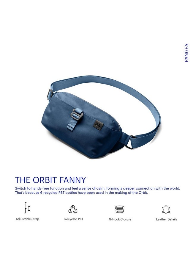 DailyObjects PET Deep Sea Orbit Fanny Unisex Sling Crossbody Waist Bag I 100% Recycled | Handcrafted | Travel Pouch Bag I Stylish and Spacious | Adjustable Straps with G-Hook Closure | Made in India