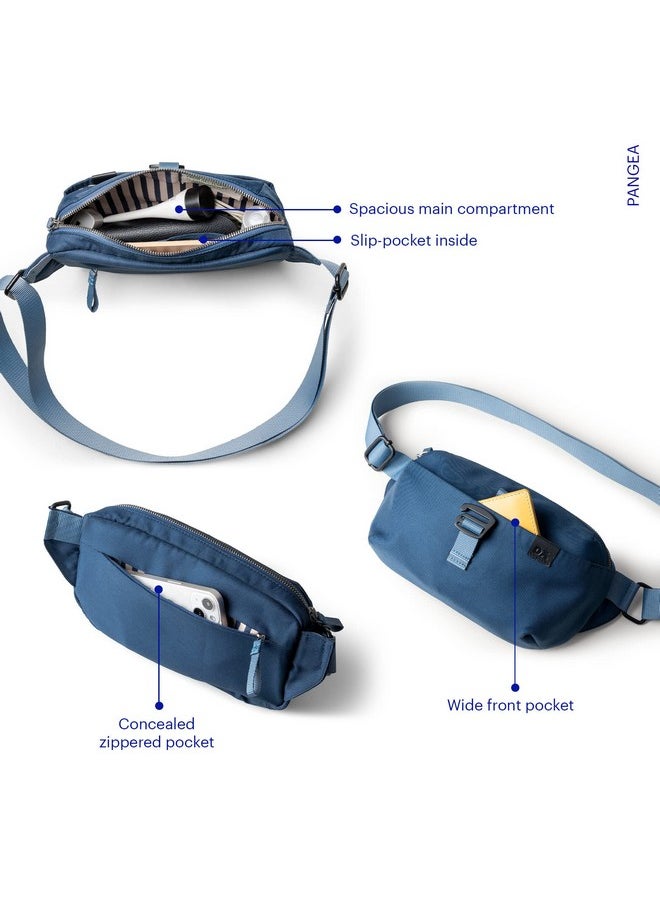 DailyObjects PET Deep Sea Orbit Fanny Unisex Sling Crossbody Waist Bag I 100% Recycled | Handcrafted | Travel Pouch Bag I Stylish and Spacious | Adjustable Straps with G-Hook Closure | Made in India