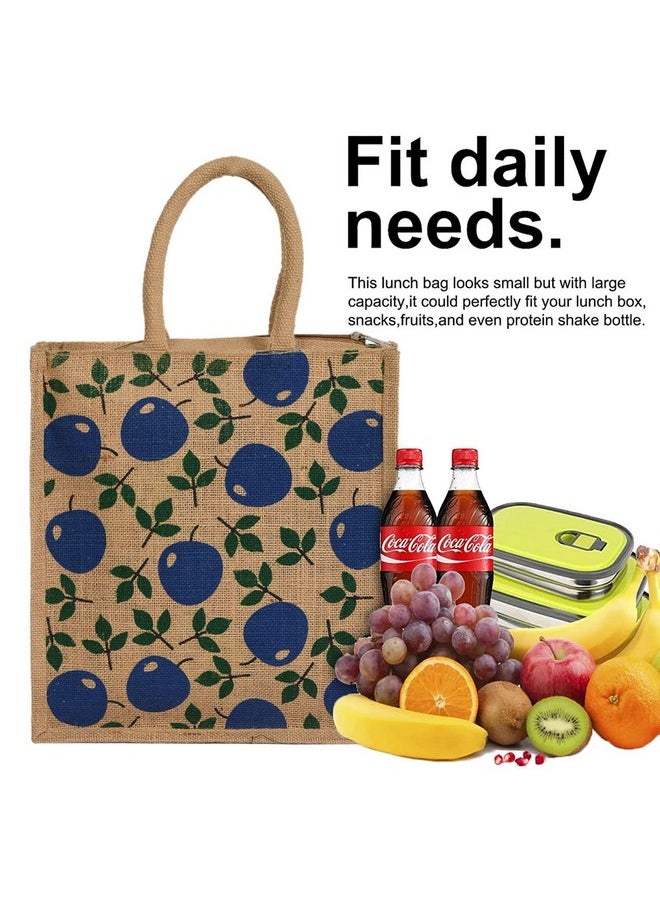 Kuber Industries Shopping Bag|Jute Eco-Friendly & Reusable Grocery Bag|Hand Bag With Zip & Handle for Daily Use|(Brown)