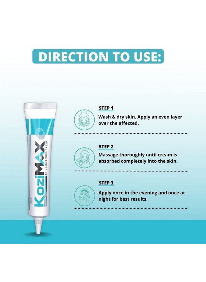 Ethiglo Kozimax_Skin Lightening Cream, 15g (Pack Of 2)