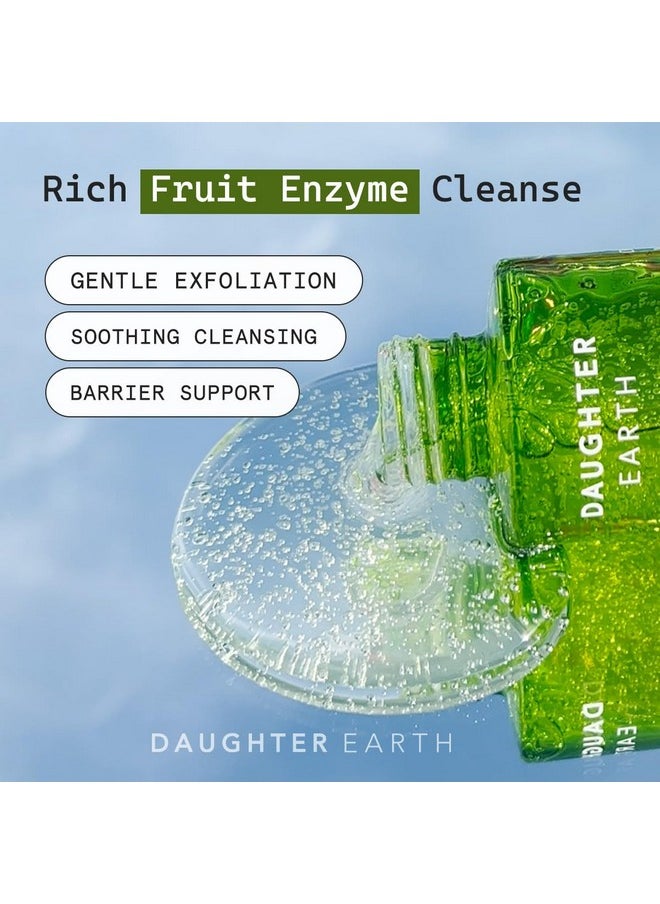 Daughter Earth Face Wash Gentle Cleanser With Hydrating Formula, Chia Ferment & Papaya Enzyme | Supports Retinol System & Exfoliates for Fresh, Nourished Skin | Vegan & Non-Irritating - 100ml