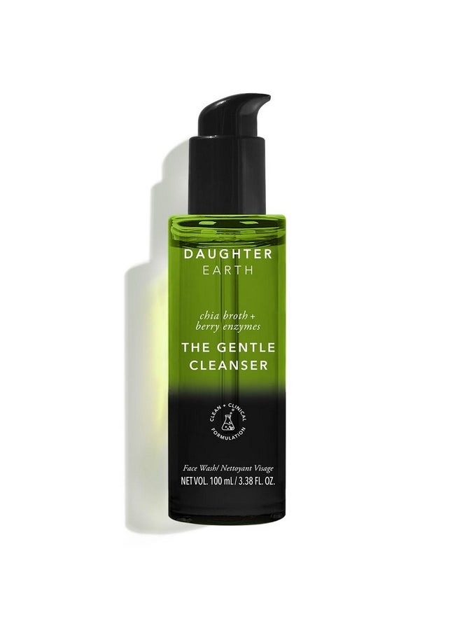 Daughter Earth Face Wash Gentle Cleanser With Hydrating Formula, Chia Ferment & Papaya Enzyme | Supports Retinol System & Exfoliates for Fresh, Nourished Skin | Vegan & Non-Irritating - 100ml
