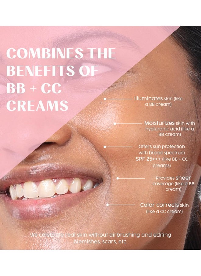 HOUSE OF MAKEUP Face Tint With Hyaluronic Acid, Niacinamide|B B Cream For Women, Men, All|Glass Skin Makeup For Women|Luminous Cc Cream For Oily Skin|35 Ml (L10-Light Skin Tone)