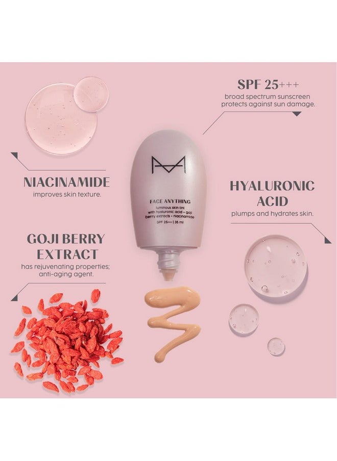 HOUSE OF MAKEUP Face Tint With Hyaluronic Acid, Niacinamide|B B Cream For Women, Men, All|Glass Skin Makeup For Women|Luminous Cc Cream For Oily Skin|35 Ml (L10-Light Skin Tone)