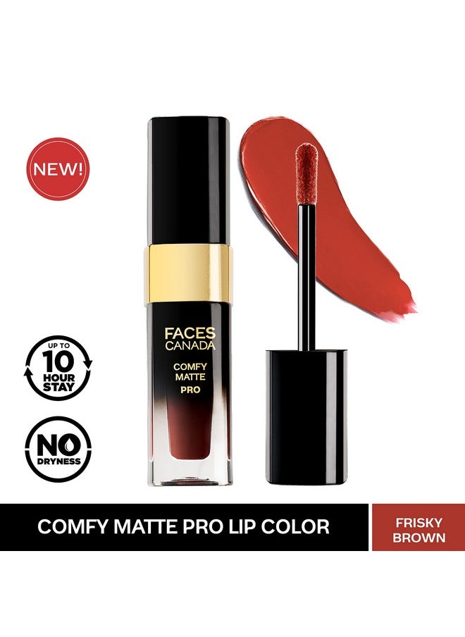 FACESCANADA Comfy Matte Pro Lip Color - Frisky Brown 13, 5.5 Ml