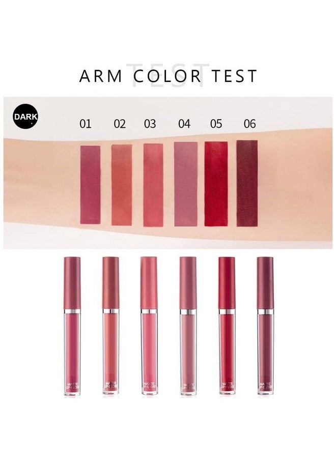 Huda Crush Beauty Ultra Smooth Velvet Finish Book Style Liquid Matte Lipstick Gift Set For Girl'S & Women - Waterproof | Long-Lasting | Non - Transfer (Pack Of 6 Pieces, 3Ml Each)