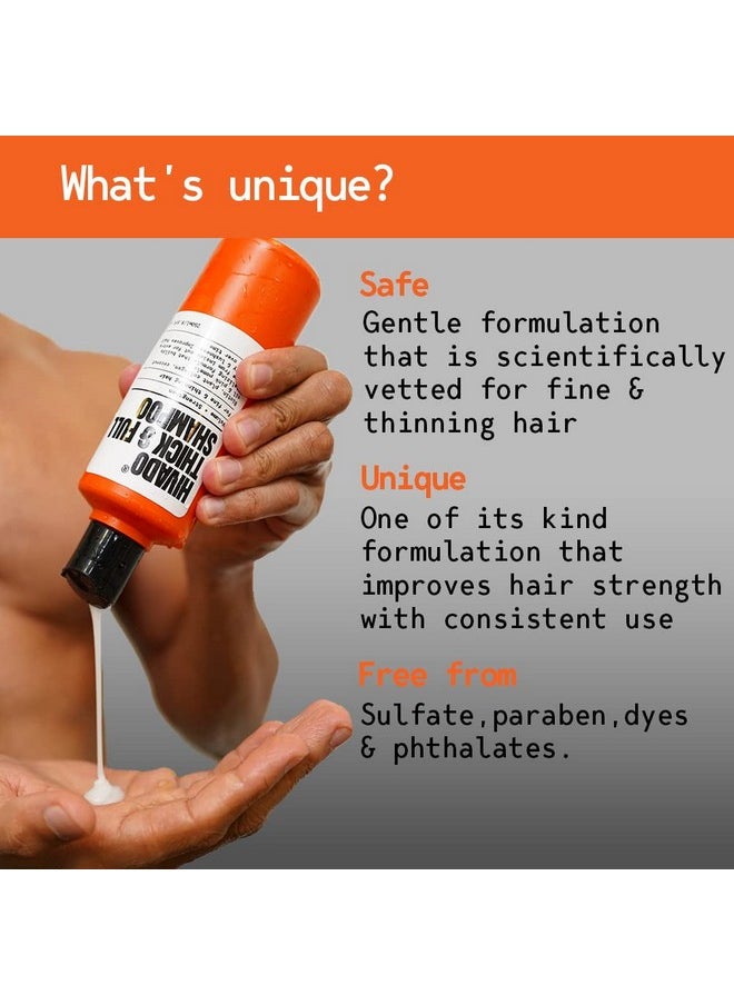HIVADO Thick & Full Shampoo - Thinning And Limp Hair - Density And Lushness - Strengthen Root To Tip - Strong Hair - Non-Toxic For Men, 1 Count
