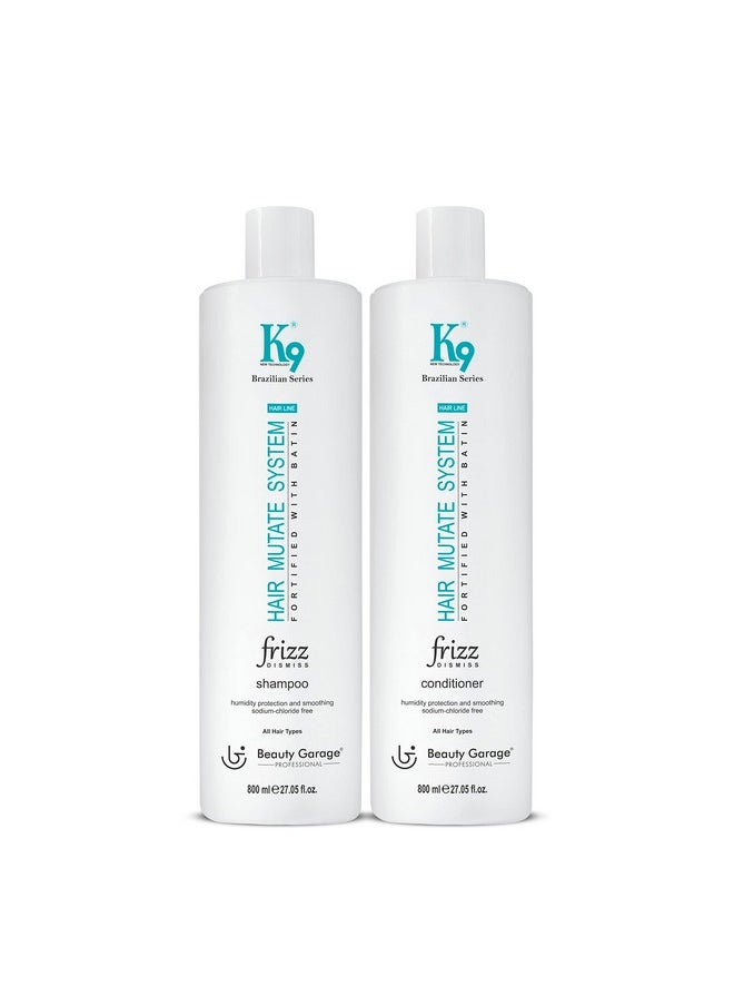Beauty Garage K9 Frizz Dimiss (Shampoo & Conditioner) 800ml Pack