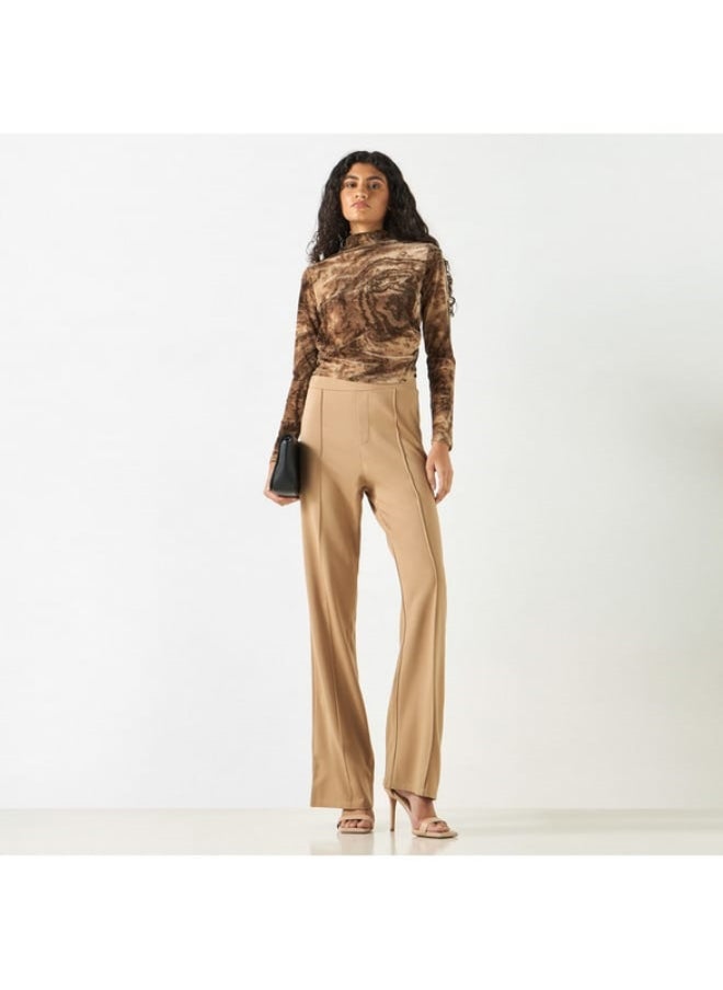 2Xtremz Flared Leggings with Pintuck Detail and Elasticated Waistband