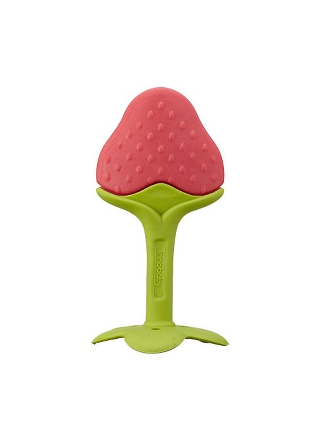 Award Winning Original Teethin’ Smart EZ Grip Fruit Teether by Innobaby - Sore Gum Relief for Front Teeth & Molars with BPA Free Teether Sensory Toy for Babies & Toddlers - Apple/Grape/Berry