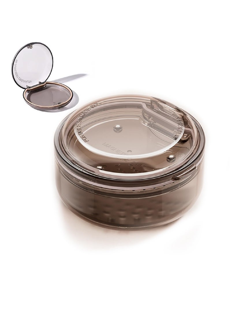 Portable Denture and Aligner Care Kit, Leak-Proof Case with Mouth Guard Cup for Easy Cleaning and Soaking