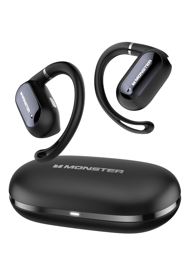 Open Ear AC322, Bluetooth 5.4 headset, 36 hours battery life, IPX5 waterproof, clear communication, ergonomic design, adjustable ear angle, not easy to fall off wireless Bluetooth headset.
