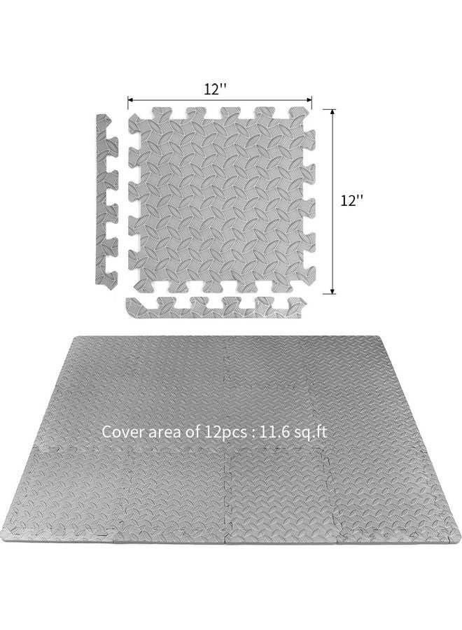 12PCS 30 x 30cm Protective Floor Mat Anti-Slip Bubble Bowl Foam Exercise Cushion 25 x 10 x 25cm
