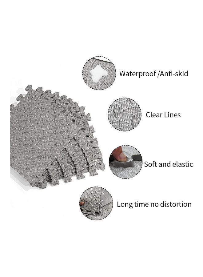 12PCS 30 x 30cm Protective Floor Mat Anti-Slip Bubble Bowl Foam Exercise Cushion 25 x 10 x 25cm